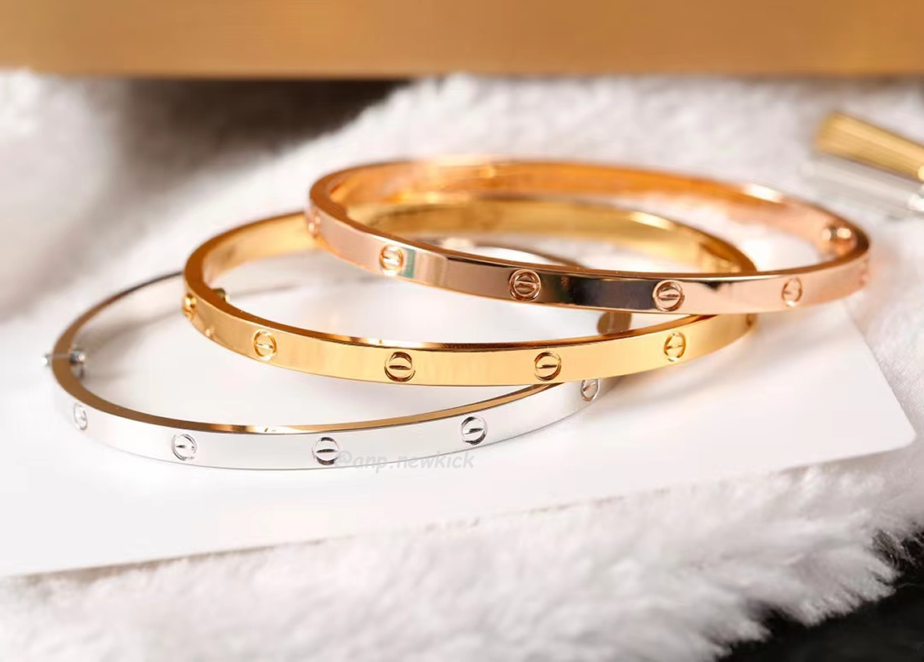 Cartier 18k Love Bracelets Gold Silver Rosegold (16) - newkick.vip